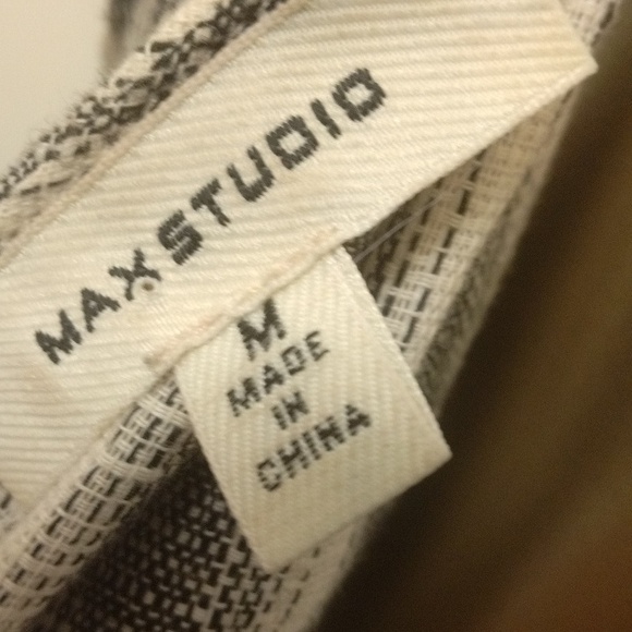 Mac studios gray and black and white striped jumpsuit with belt wide leg - Picture 13 of 13